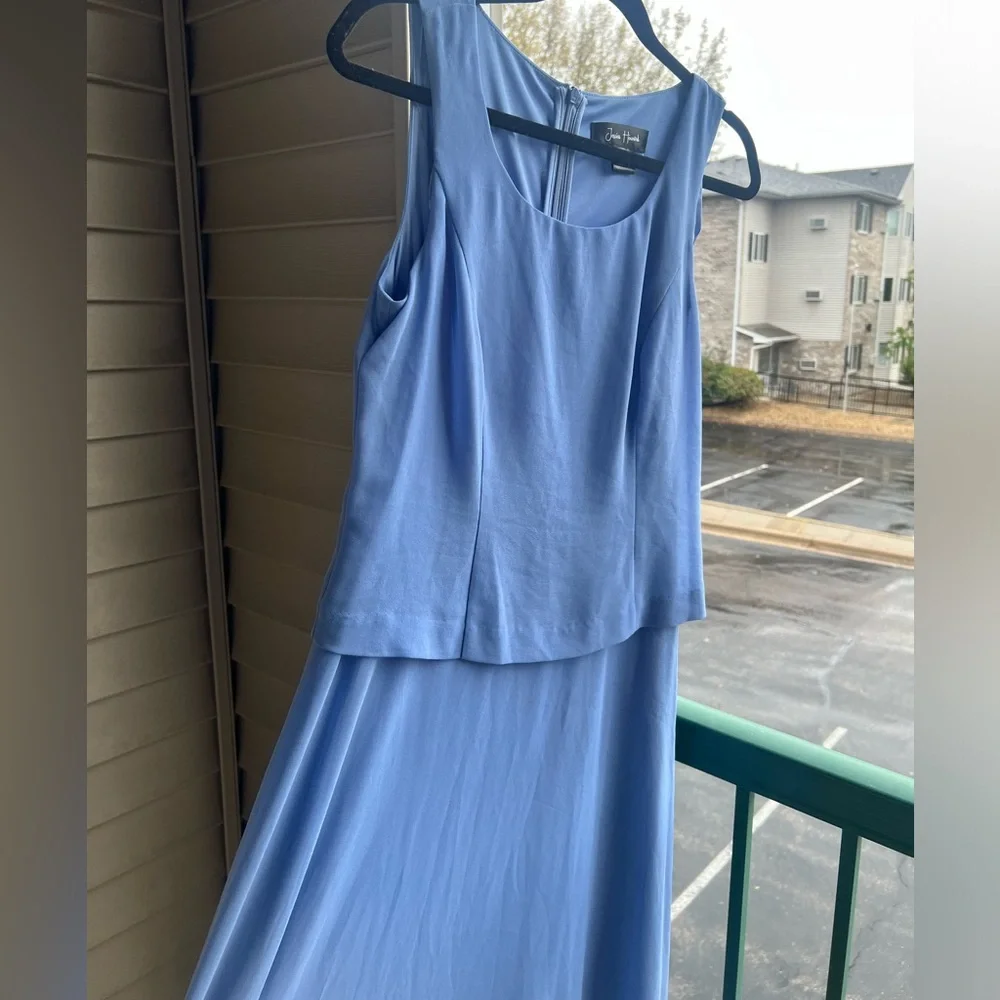 🆕 Jessica Howard Periwinkle Blue Midi Dress Size 6 Wedding Formal Bridesmaid - Picture 11 of 15